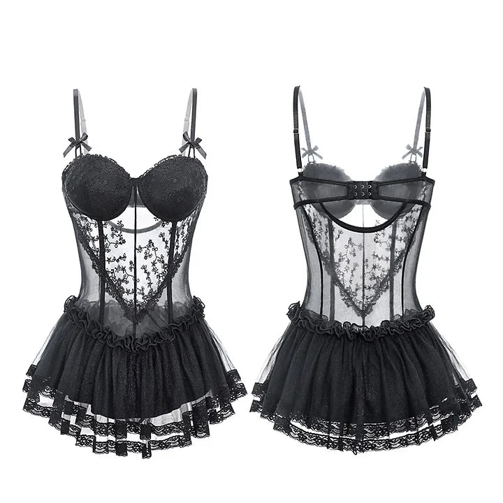 Underwire Lace Corset Dress