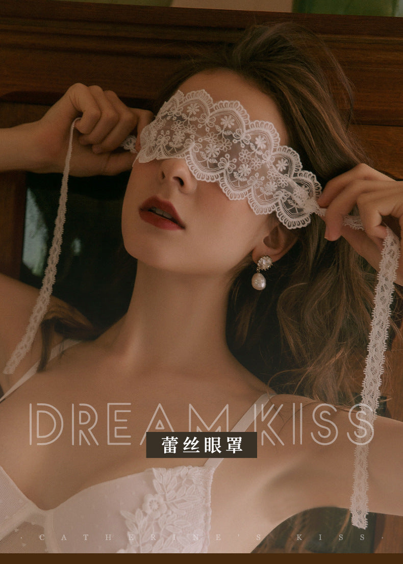 Lace eye mask ribbon