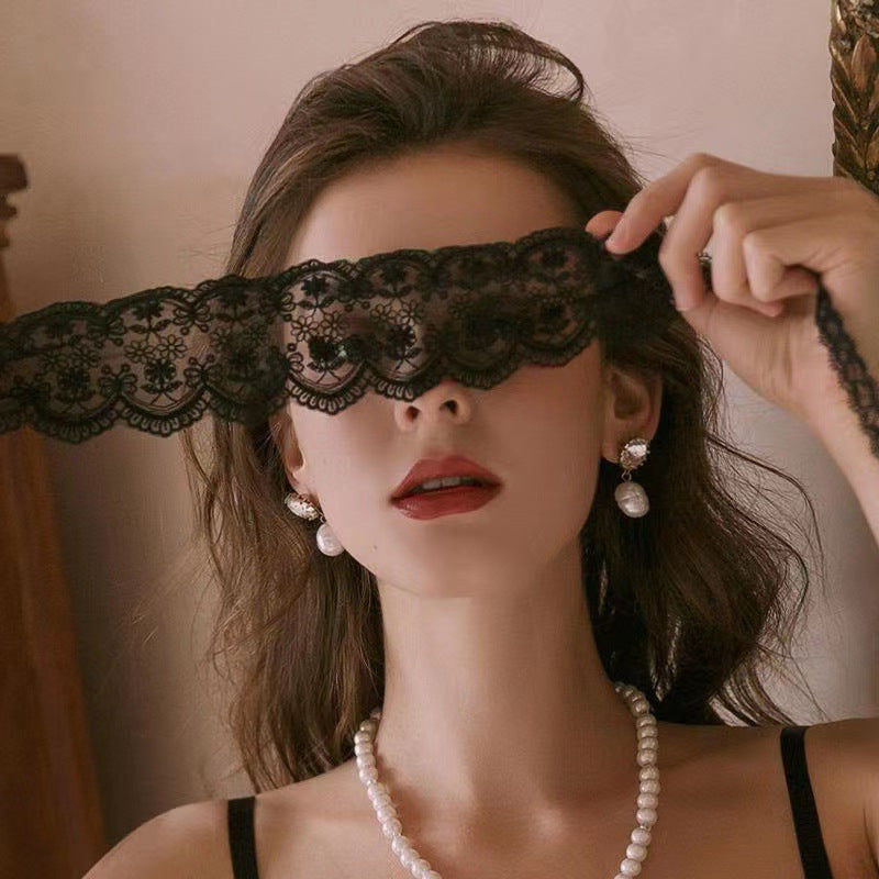 Lace eye mask ribbon